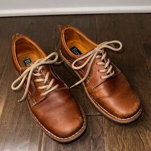 VINTAGE Women’s Bass Hydra Tan Leather Oxford Lace Up Sneakers Size 7.5